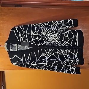 NWT Foxblood Spider Web Cardigan